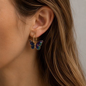 Alina – Earrings with enamel and crystals