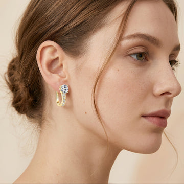 Nathalie – Huggie Brilliant Earrings