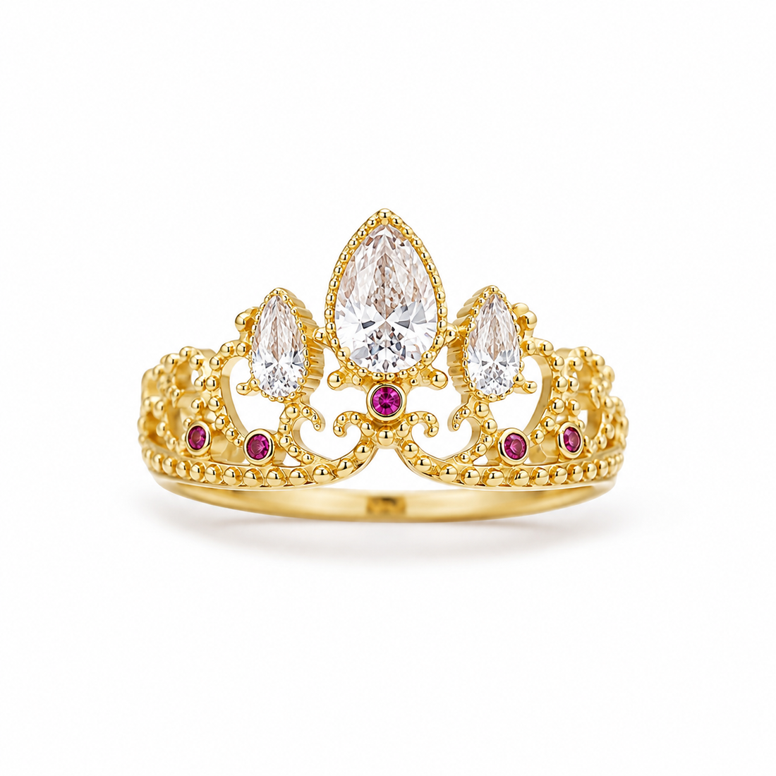 Crown Ring Rapunzel - The Golden Crown Ring of Rapunzel