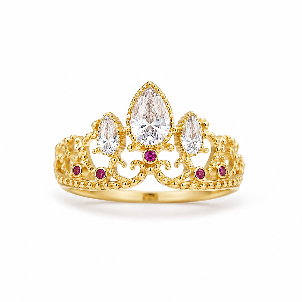 Crown Ring Rapunzel - The Golden Crown Ring of Rapunzel