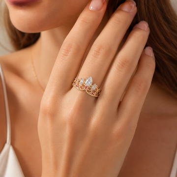 Crown Ring Rapunzel - The Golden Crown Ring of Rapunzel