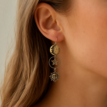 Janna – Sun and Moon Earrings