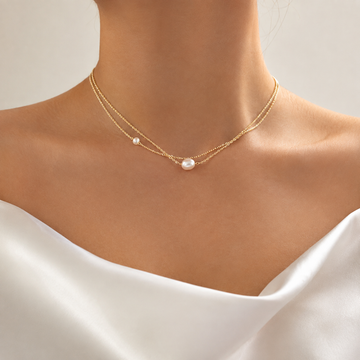 Serenity Shine – Freshwater Pearl Necklace