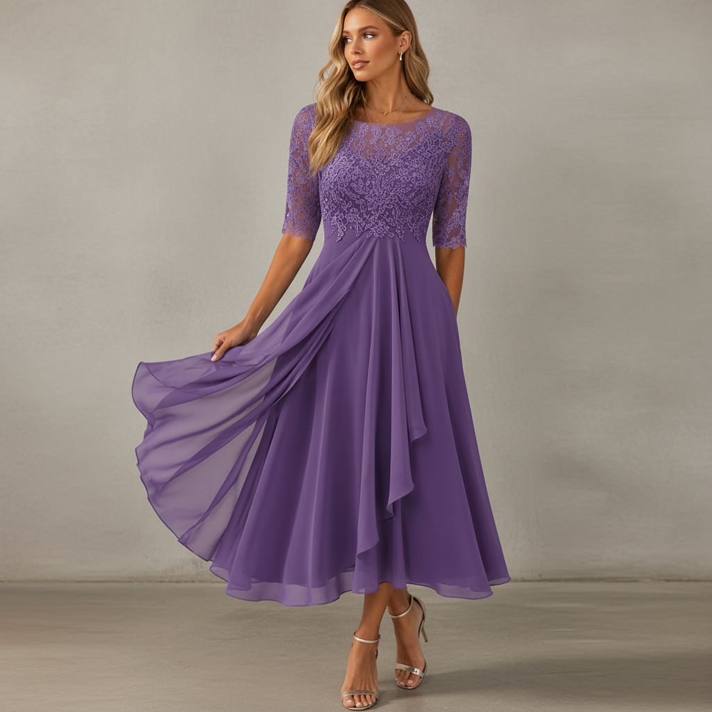 Yara - Elegant flowing midi dress