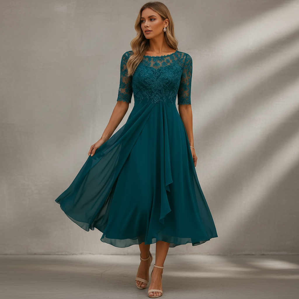 Yara - Elegant flowing midi dress