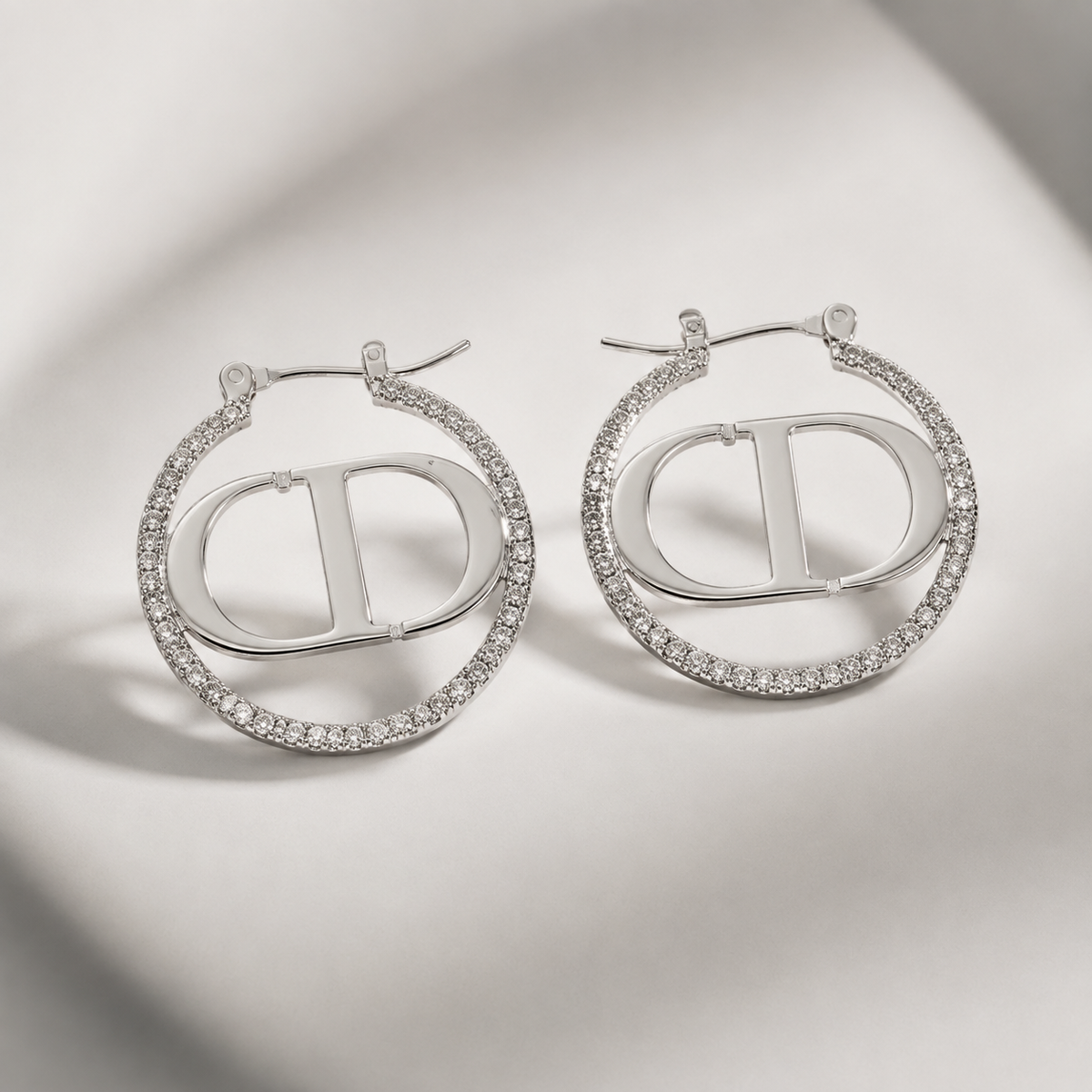 CD Letter Earrings – Hollow CD Letter Earrings