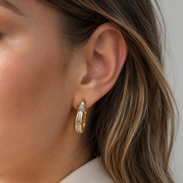 Refined Glow - Vintage Elegant Earrings