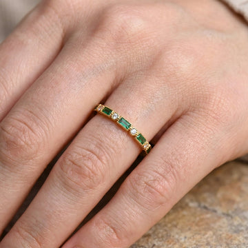 Sana – Vintage green ring