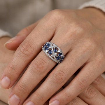 Julie – Vintage blue ring