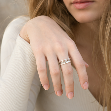 Shane – silver ring with gold coating