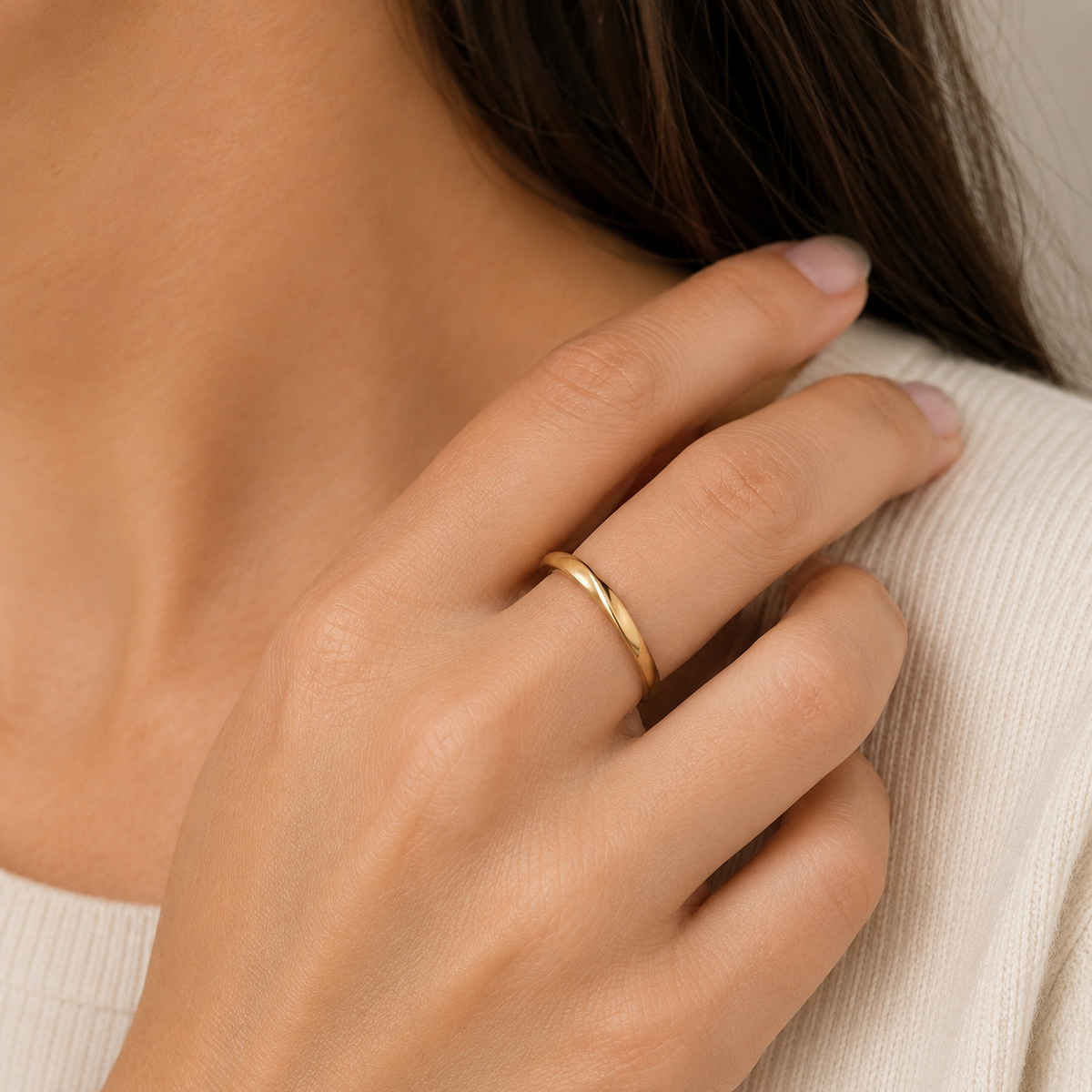 Bree – Elegant gold ring