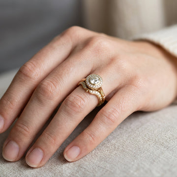 Beatrice – Pack of Vintage Gold Rings with Cubic Zirconia