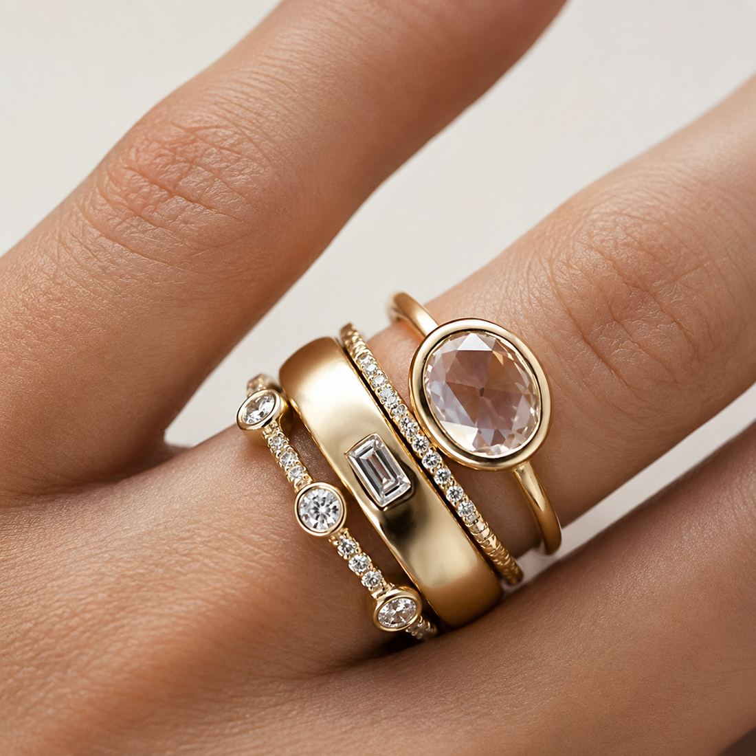 Sylvie – Vintage Ring Set