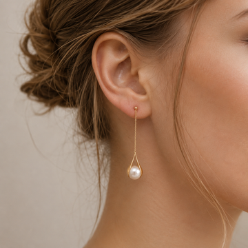 Asa – Earrings of gold and pearls