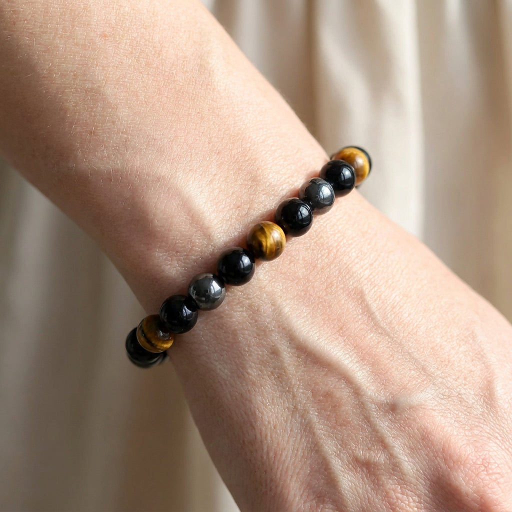 Kiarra – Bracelet of triple protection of natural stones
