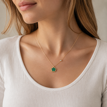 Five Leaf Clover - Clover Flower Necklace