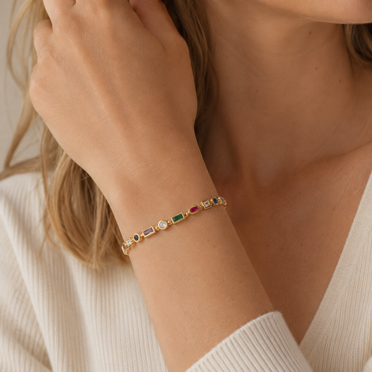 Nozomi – Colorful Crystal Bracelet