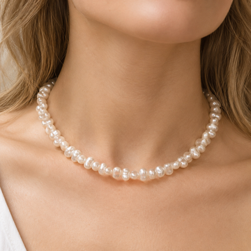 Stella - cluster pearl necklace