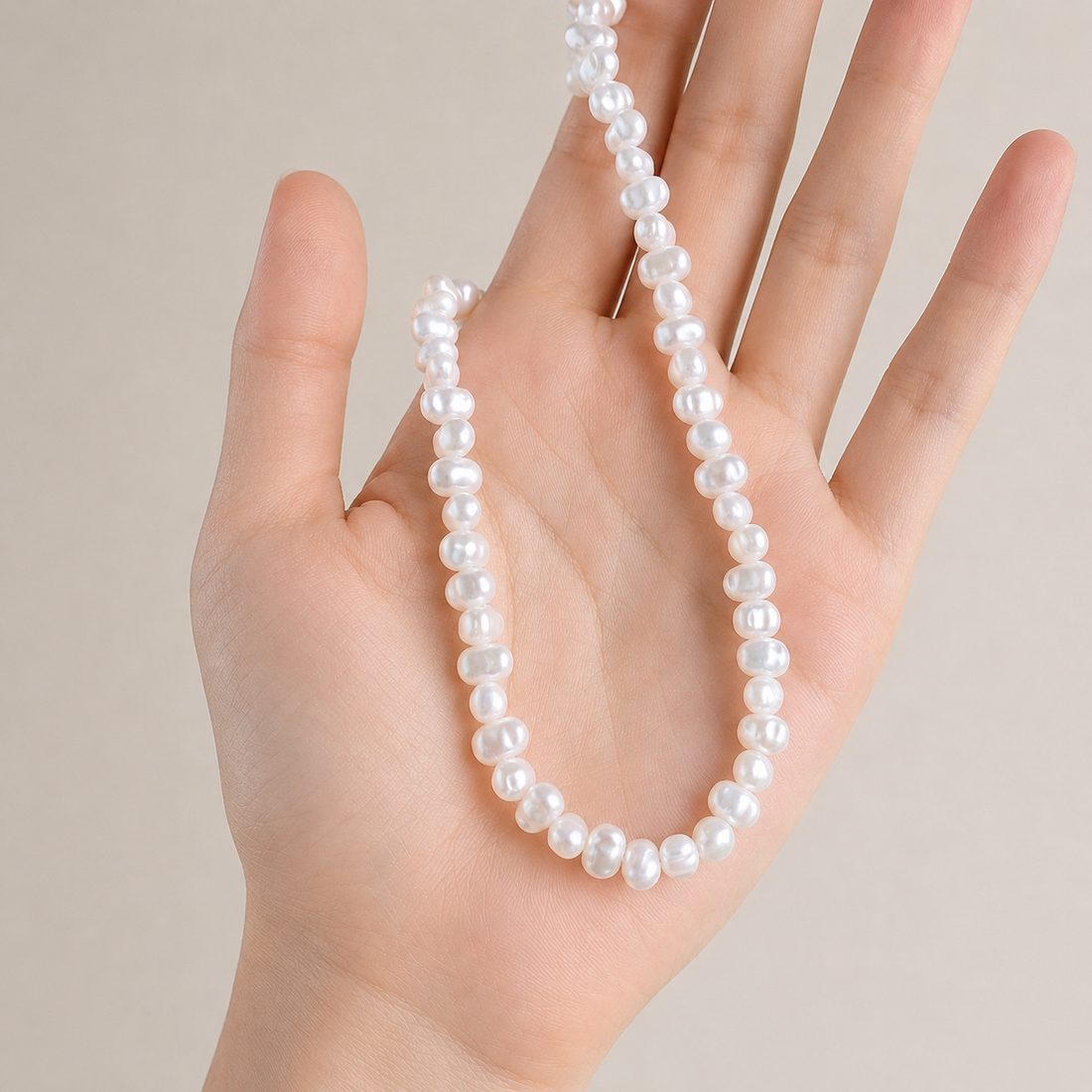 Stella - cluster pearl necklace