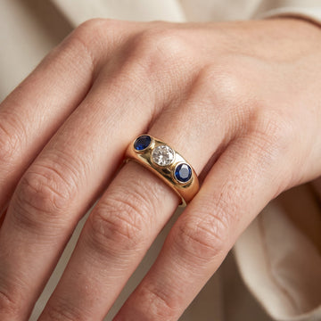 Oceane – Vintage blue ring
