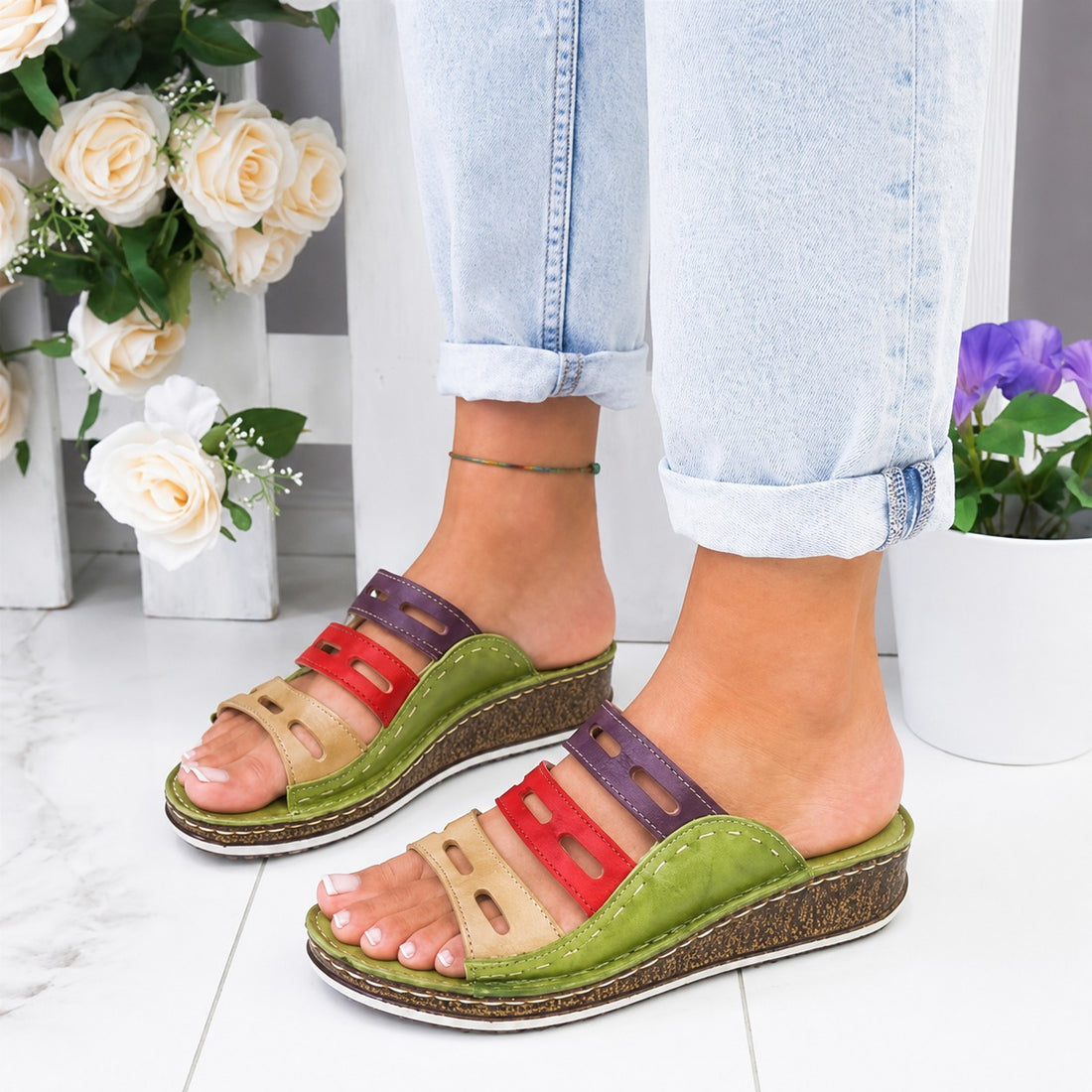 Christina - Colorful Leisure Sandals