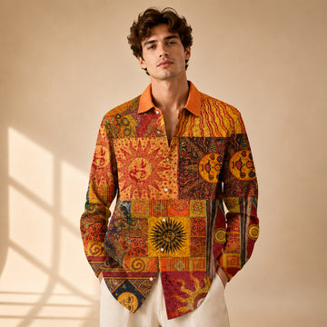 Neil - Artistic Printed Long Sleeved Shirt