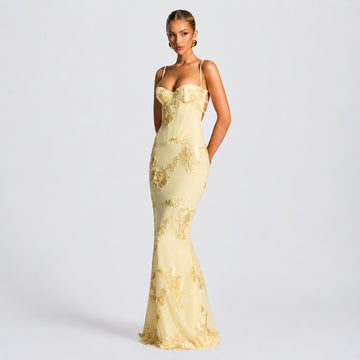 Norma - Elegant Floral Maxi Dress