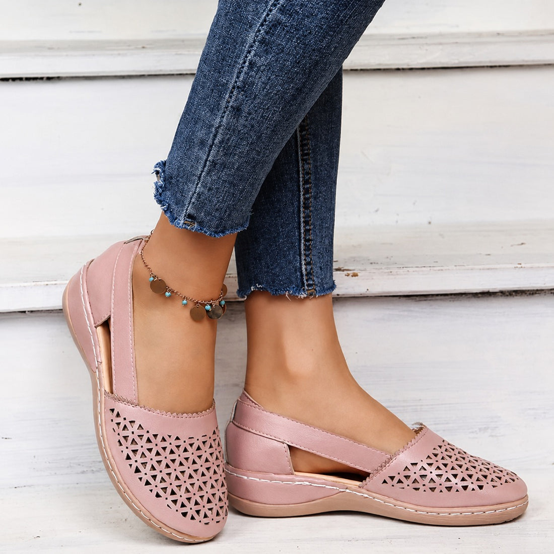 Tegan - Trendy Sandals with Pattern