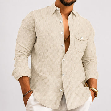 Walter - Chic Patterned Long Sleeve Shirt
