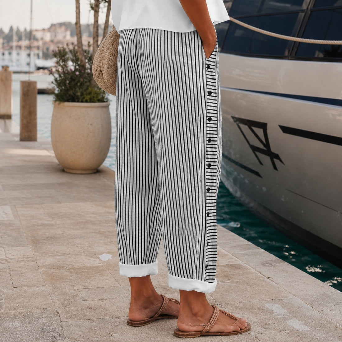 Rachael - Relaxed Trousers with Side Pockets