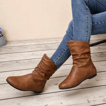 Hanna - Retro Flat Boots