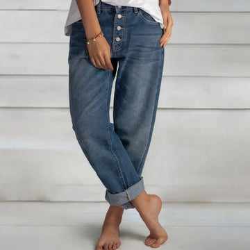 Kaden - Straight High-Waist Jeans