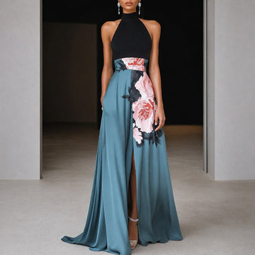 Annie - Sleeveless Floral Maxi Dress