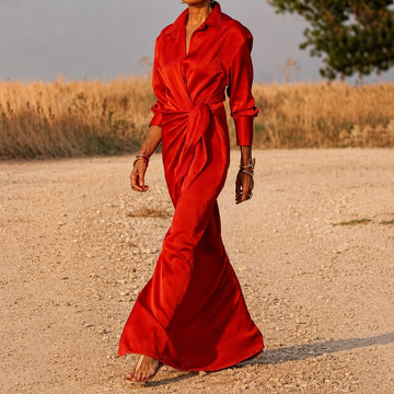 Connie - Long Sleeved Maxi Wrap Dress