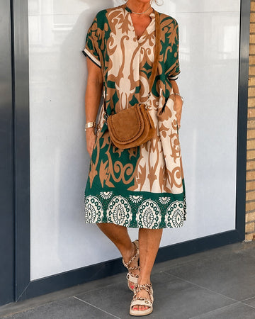 Yaseen - Trendy Patterned Dress