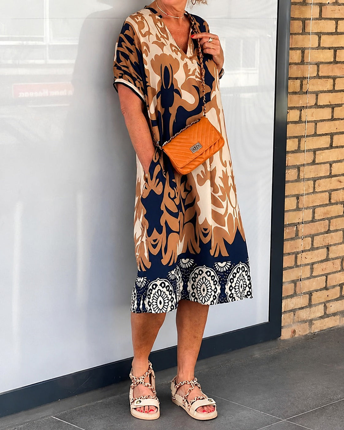 Yaseen - Trendy Patterned Dress