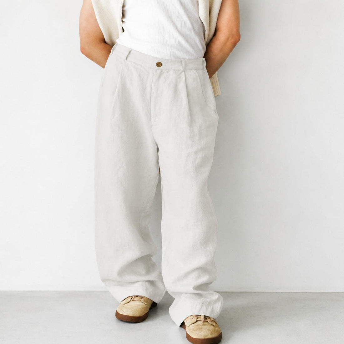 Hashim - Comfy Loose Pleated Trousers