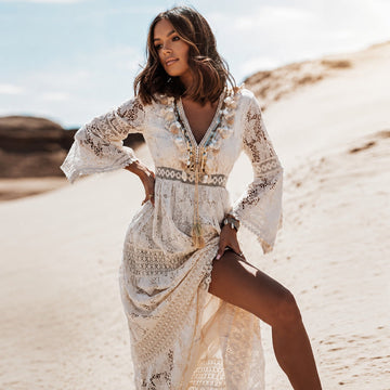 Betty - Fashionable Flowy Boho Maxi Dress