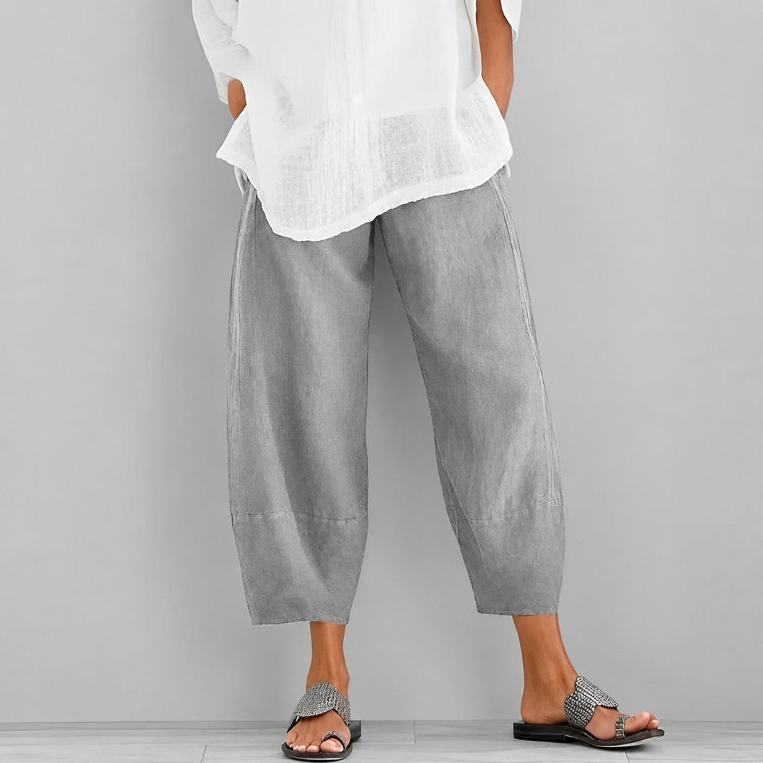 Alethea - Casual, loose-fitting summer pants