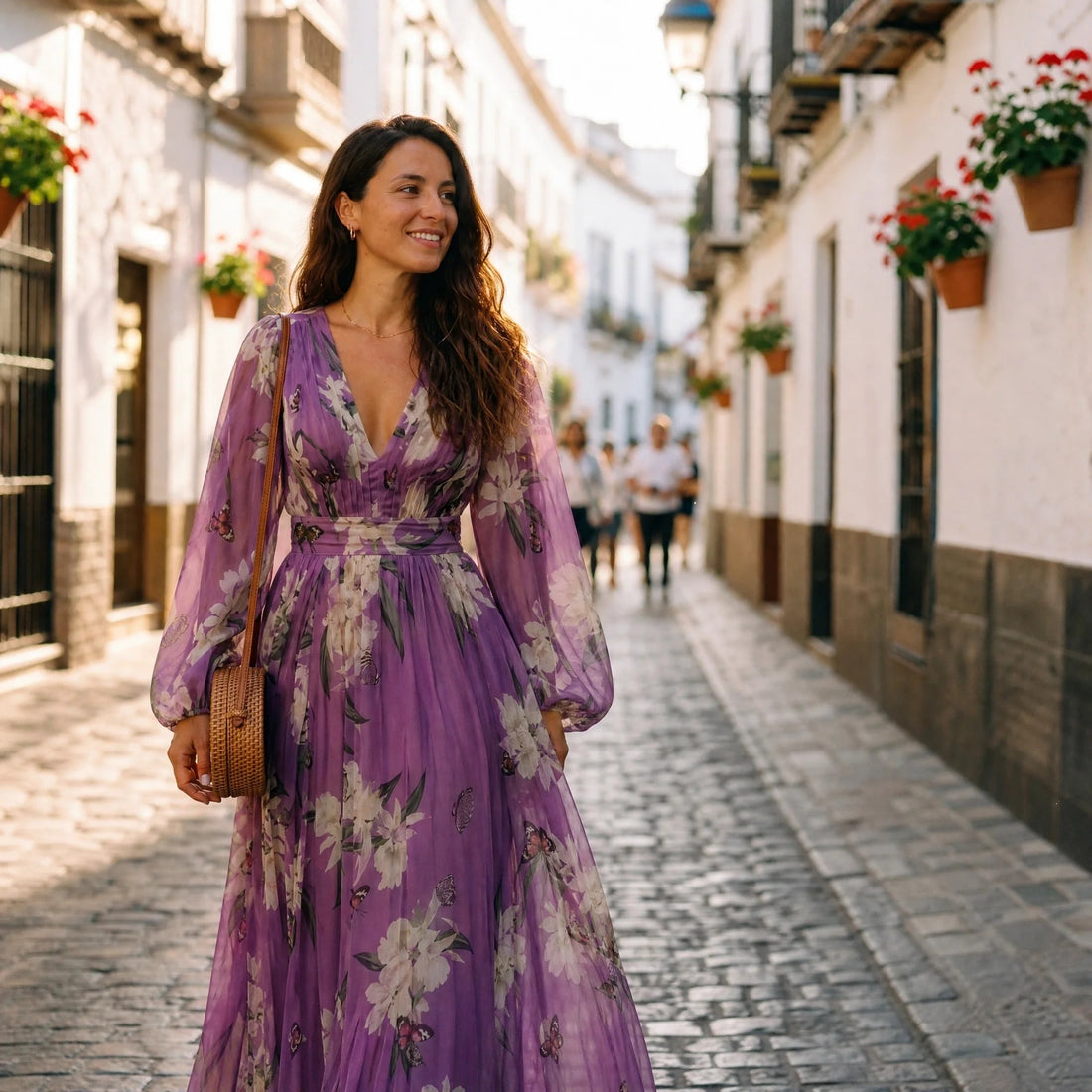 Leanne - Floral Flowy Maxi Dress