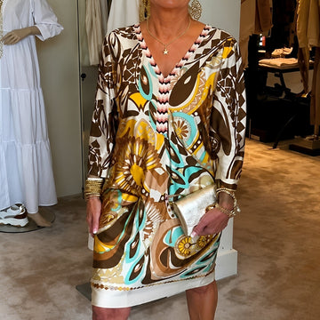 Talia - Trendy Patterned Dress