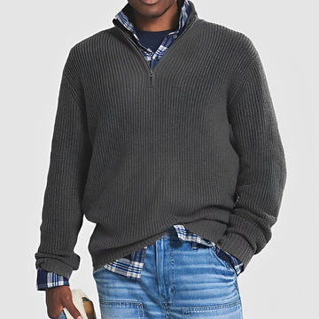 Sean - Men's sweater with zipper