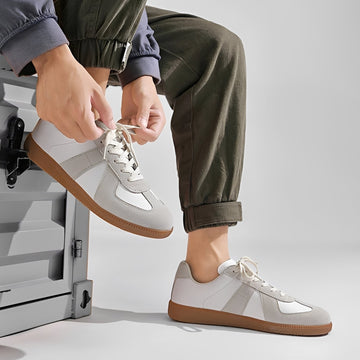 Gino - Casual men's sneakers with a soft, thick sole