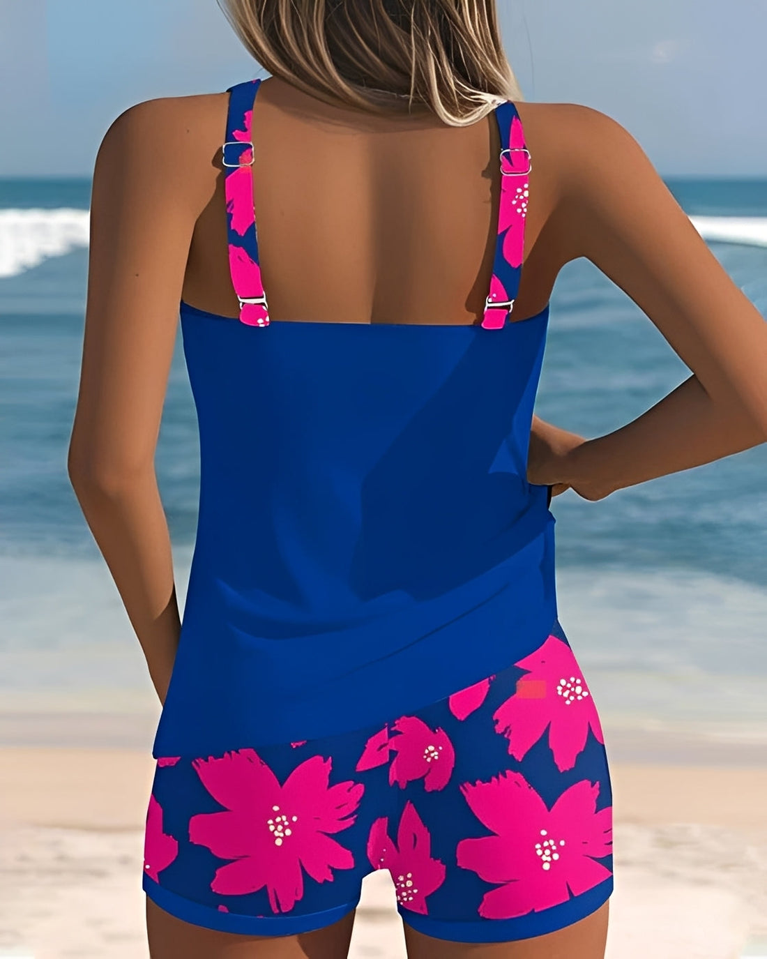 Mila - Floral U-Neck Tankini