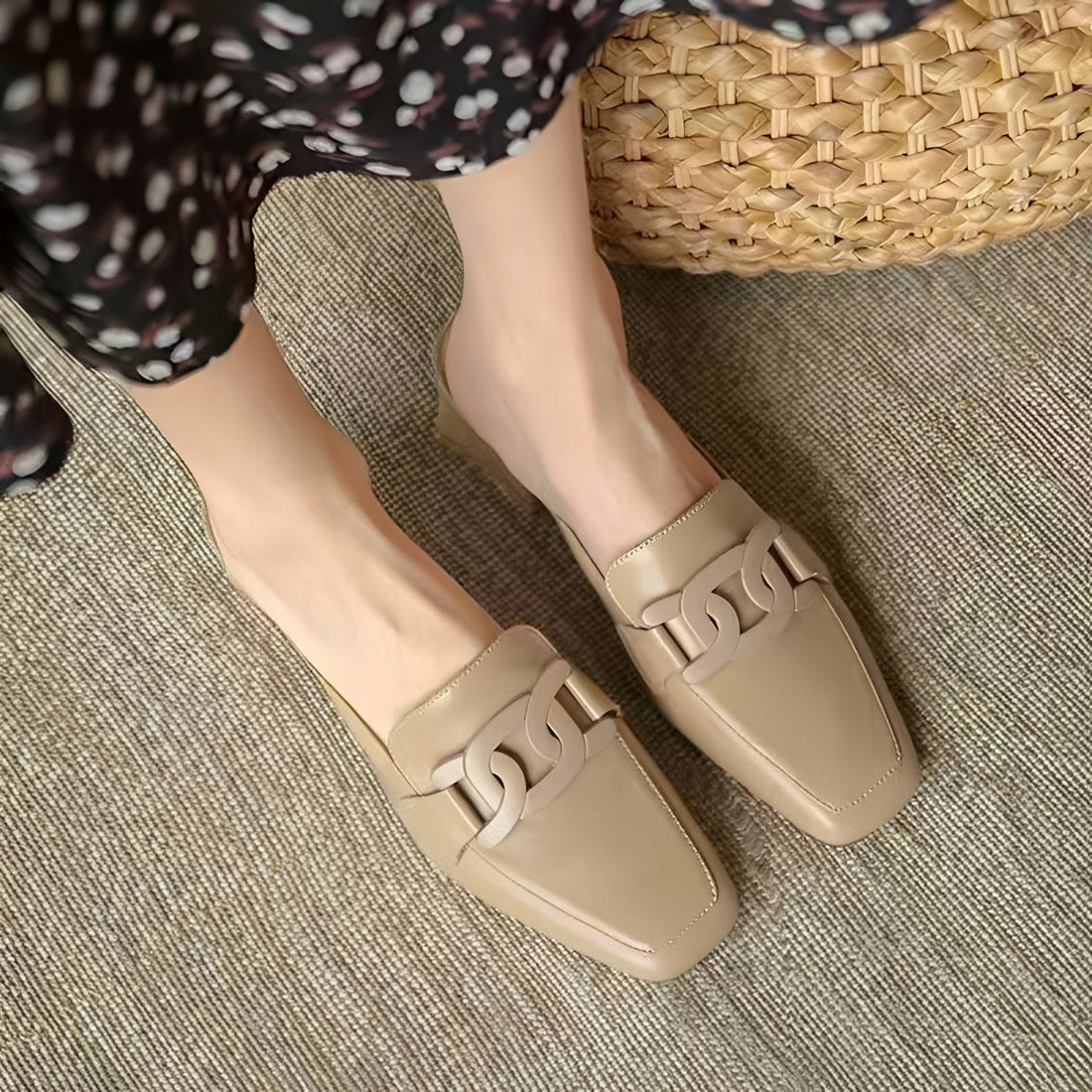 Maisha - Elegant Moccasins Heel Shoes