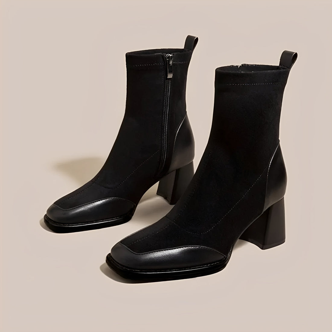 Linda - Casual Platform Heel Boots