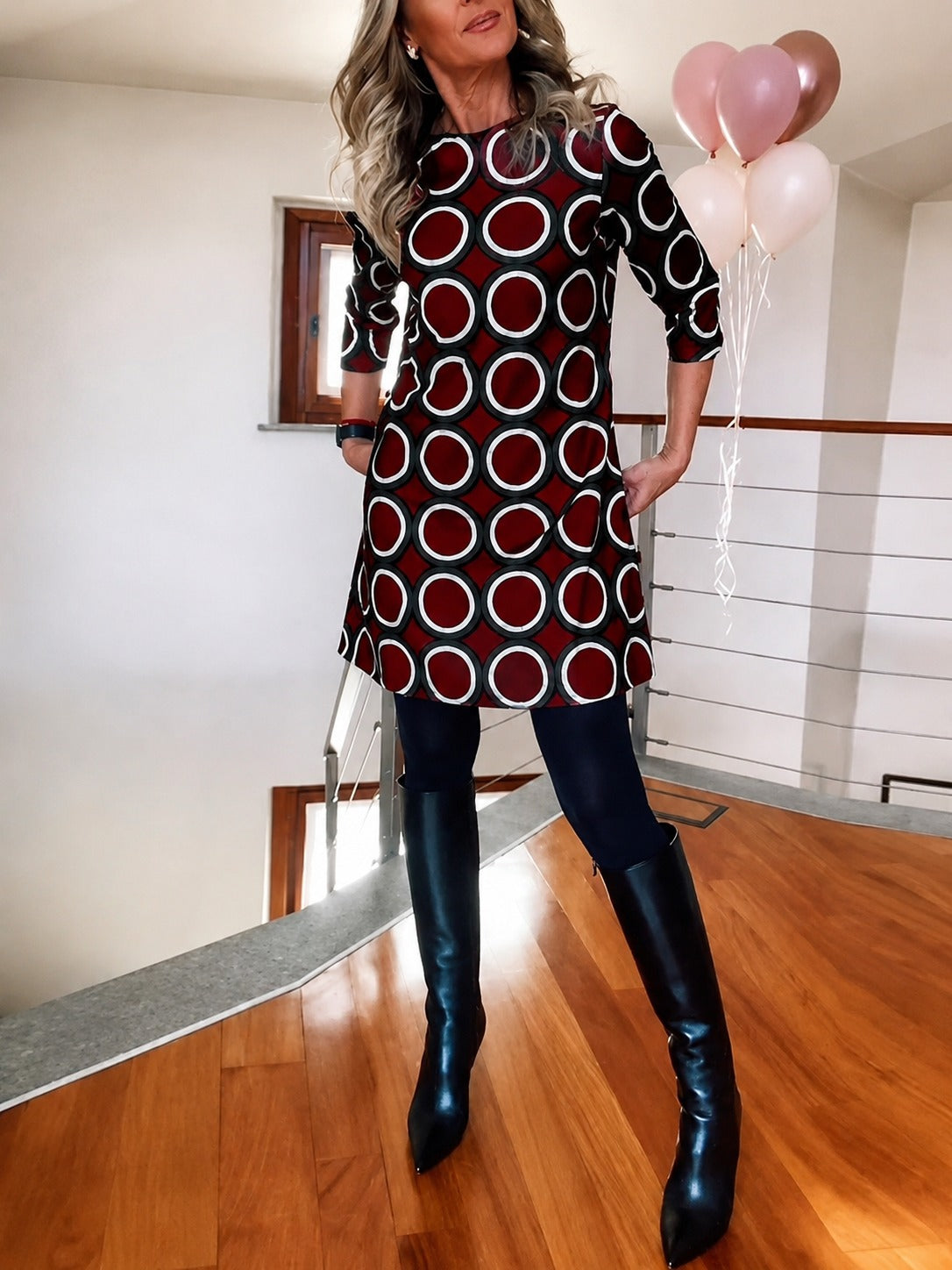 Daniela - Trendy Half Sleeves Dress