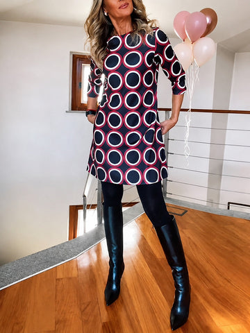 Daniela - Trendy Half Sleeves Dress