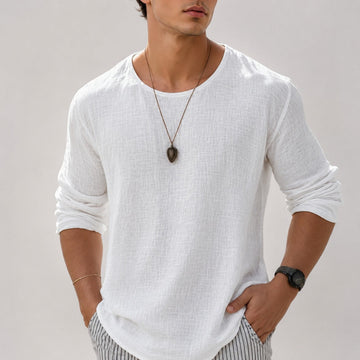 Zain - Casual Relaxed Long Sleeve Shirt