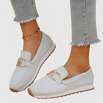 Elle - Casual Loafers with Buckle